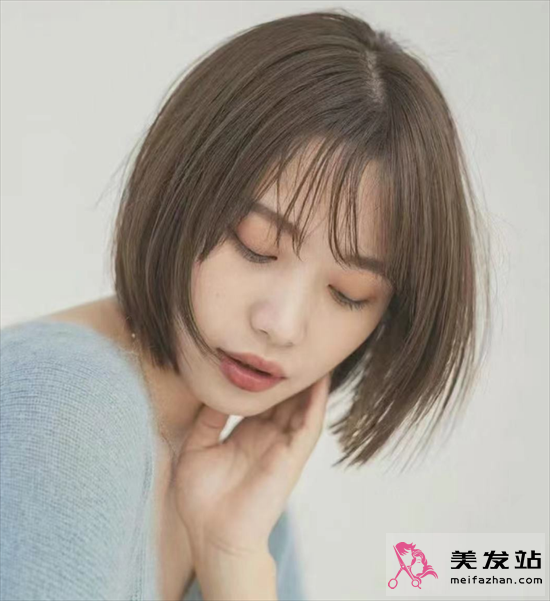 日系風(fēng)格女生短發(fā) 圓臉大臉女生參考